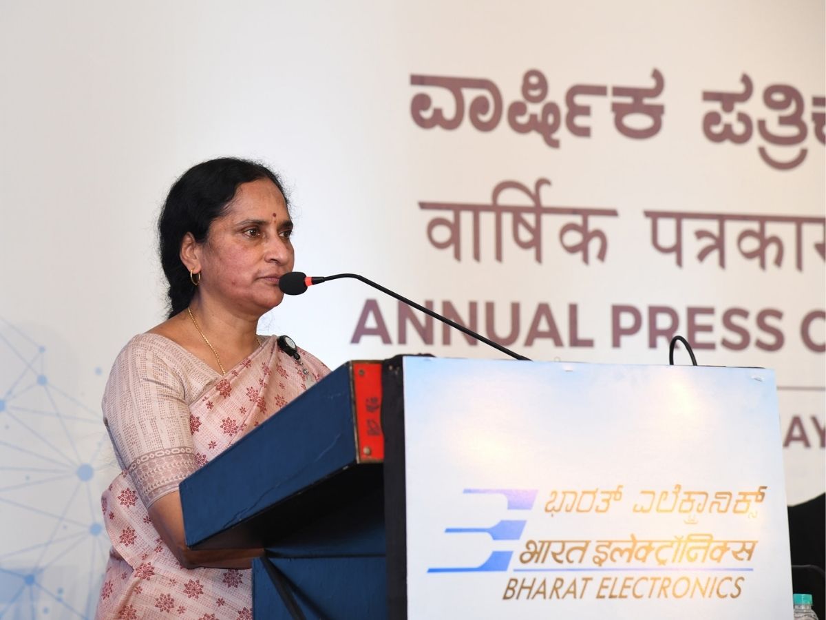 BEL CMD, Anandi Ramalingam addresses media at annual Press Conference