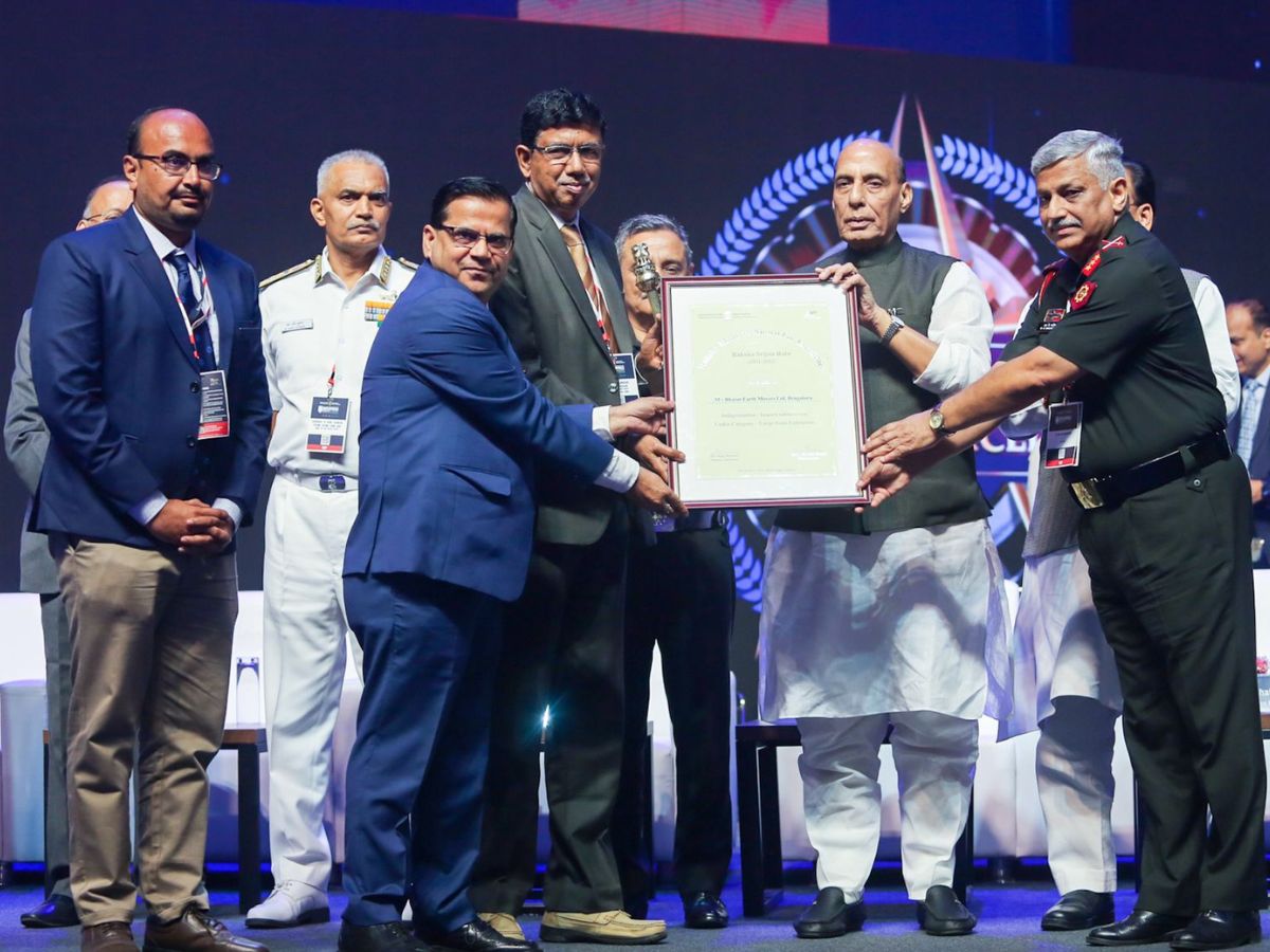 BEML Bagged Raksha Mantri Award