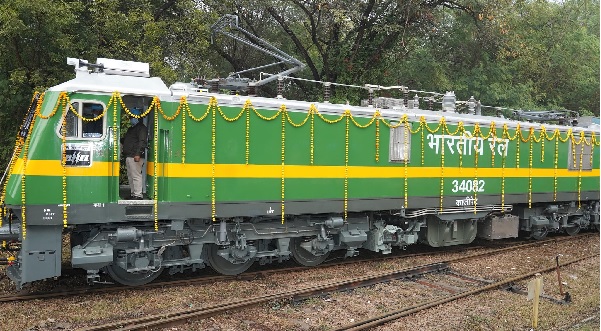 BHEL, CMD flagged off electric locomotive in Jhansi