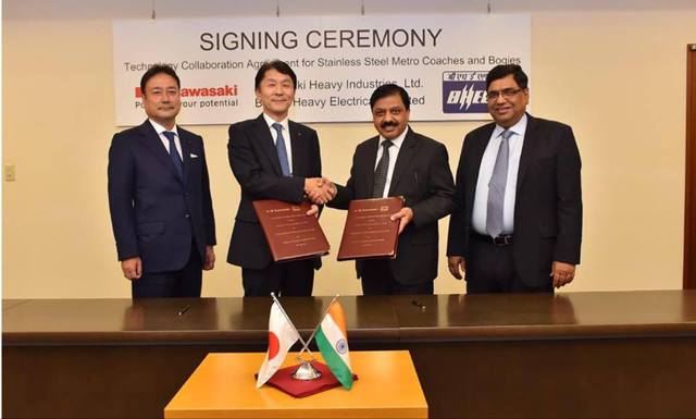 BHEL signs Technology Collaboration Agreement with Kawasaki for METROs