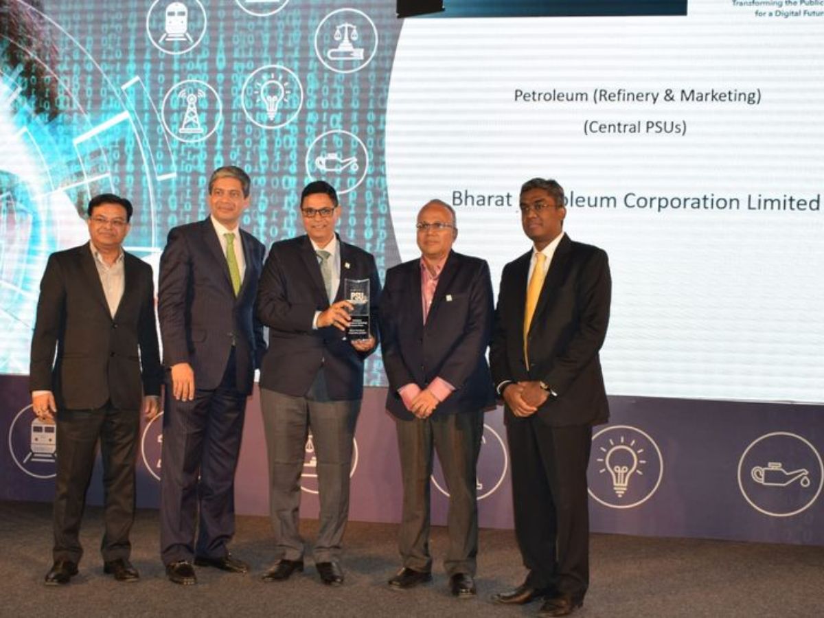 BPCL Conferred with Best CPSU in Petroleum (Refinery & Marketing) sector