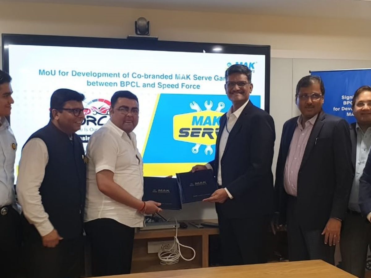BPCL signed MoU with Speed Force for Co-branded Two-wheeler Garages