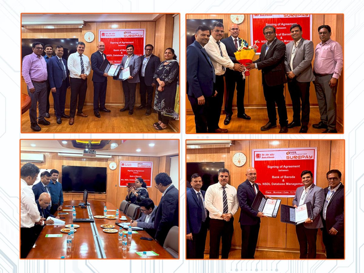 Bank of Baroda signed agreement with NSDL Database Management Ltd