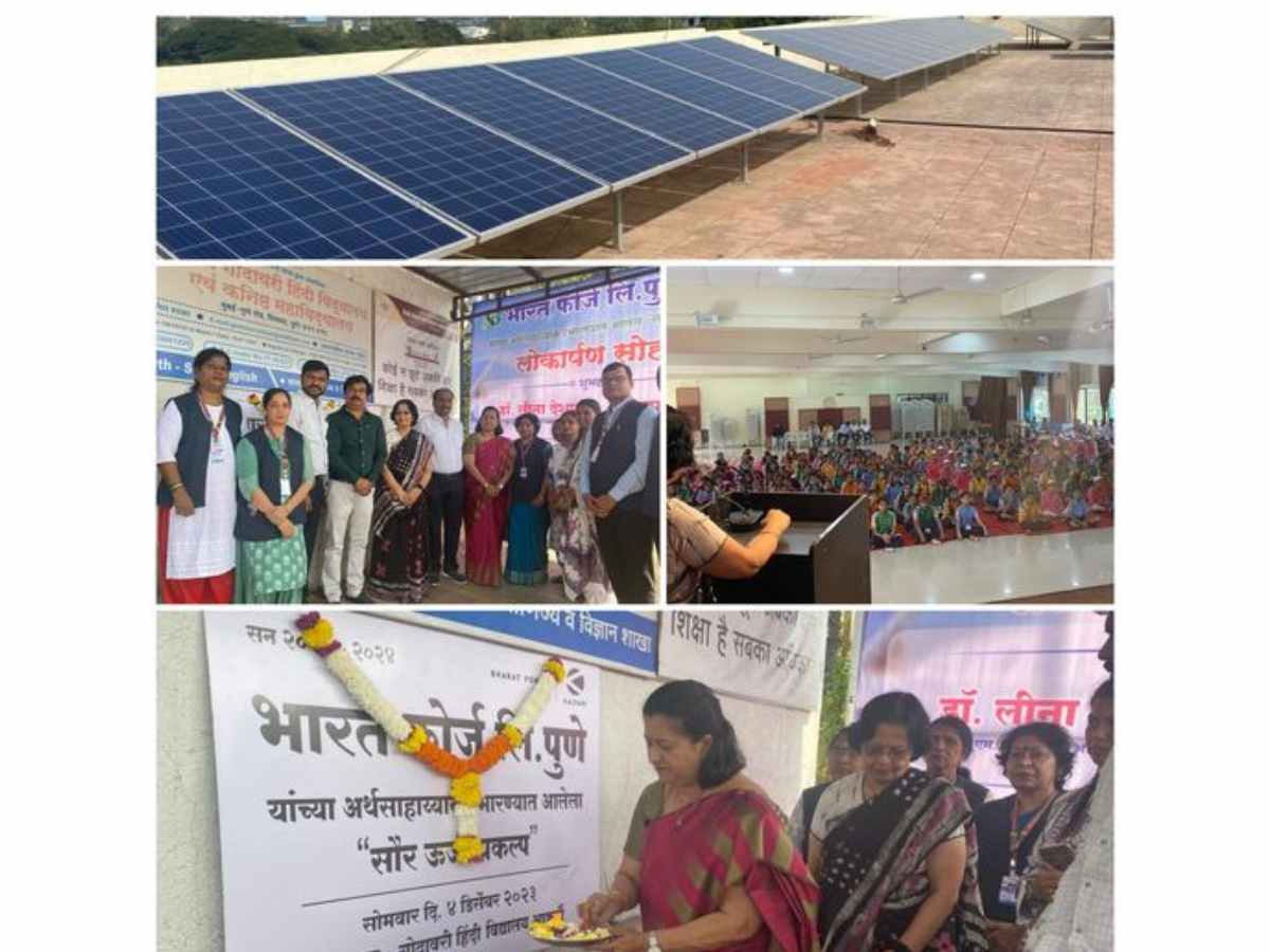 Bharat Forge installs 10 KW solar panels under CSR