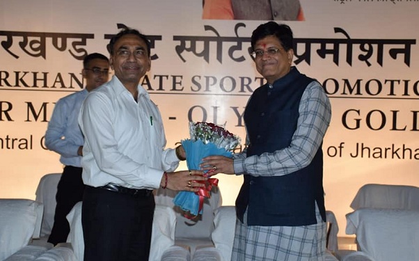 Shri Piyush Goyal visited Sports Academy Khelgaon Ranchi