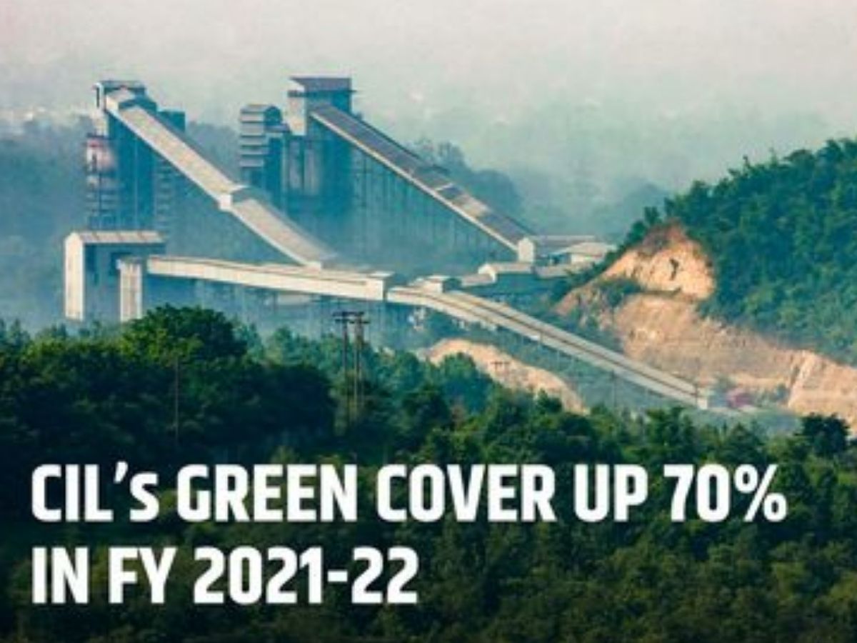 Coal India's Green Cover Up 70% in FY 2021-22