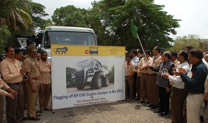 BEML Flags off Nation s 1st 150T Electric Dump Truck