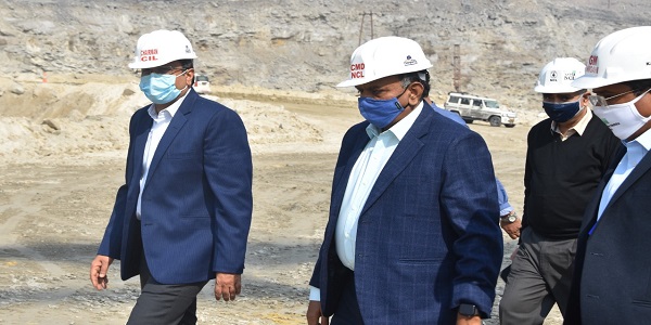 Chairman CIL Shri Pramod Agrawal visited NCL and inspected Jayant and Nigahi Mines
