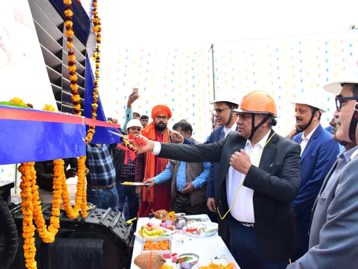 NCL CMD inaugurates Surface Miner to boost production in Eco-friendly way