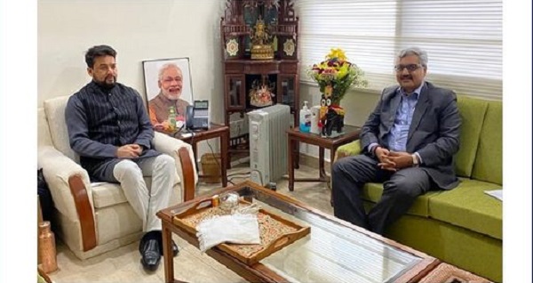 CMD, NHPC meets Hon'ble MoS, Finance