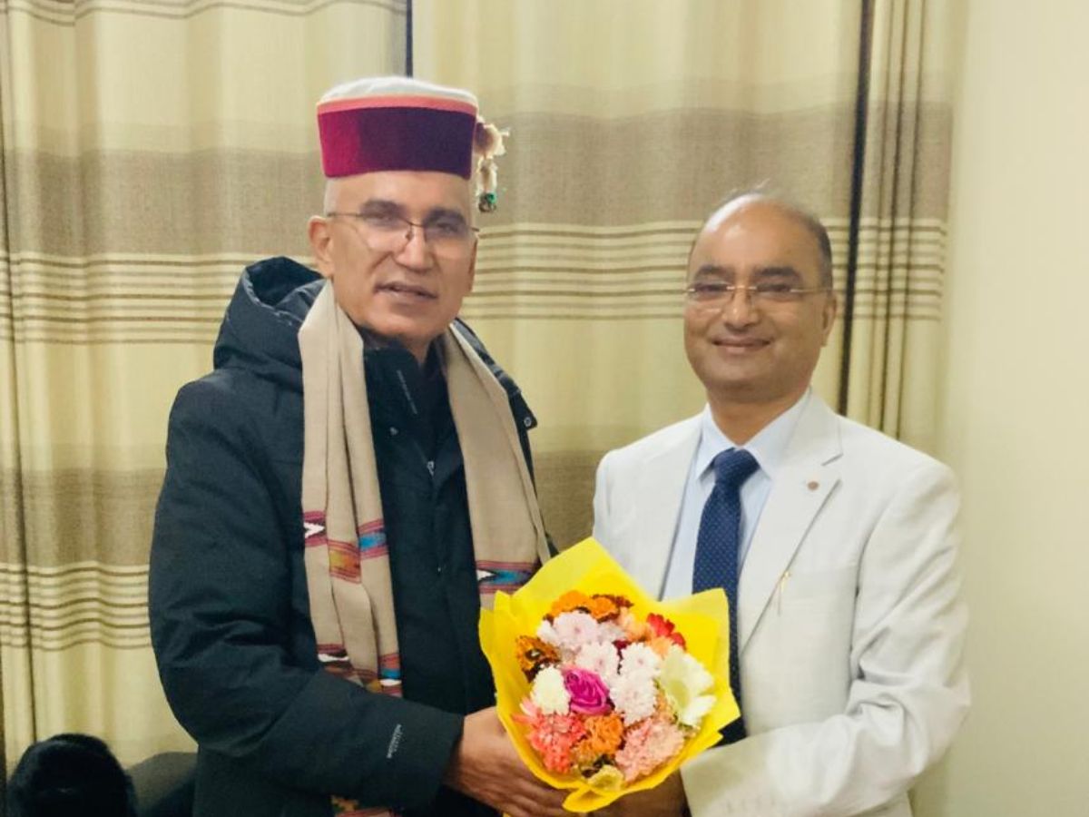Sh. N.L Sharma, CMD, SJVN meets Dy. PM & Indian Ambassador to Nepal