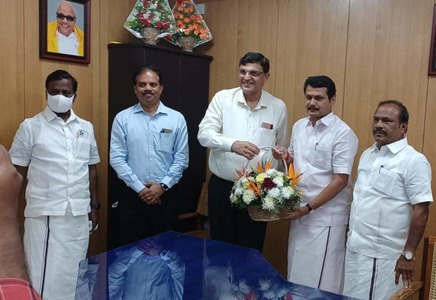 CMD,NLCIL meets Hon'ble Ministers,Govt.of Tamil Nadu