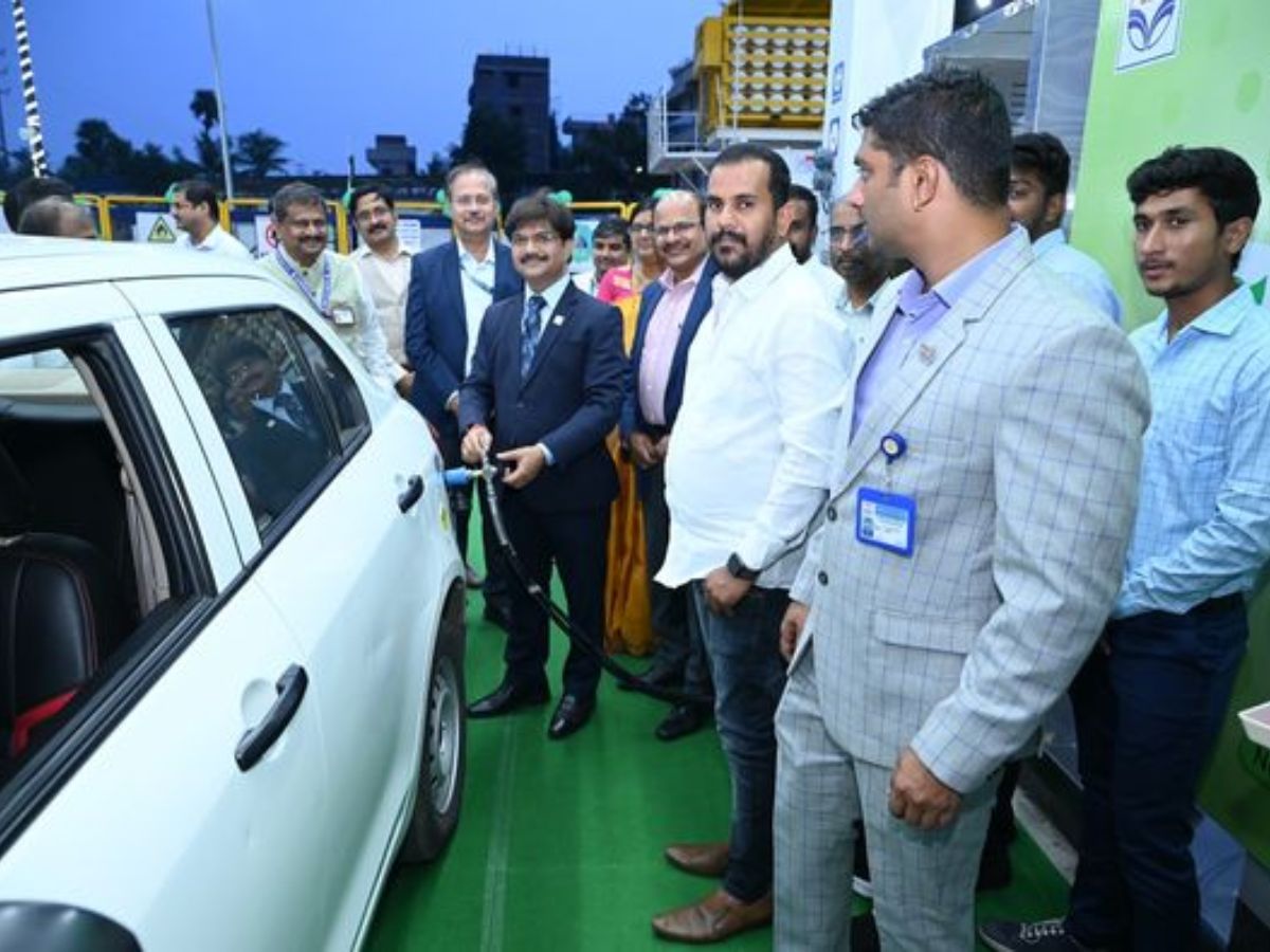 HPCL and Bhagyanagar Gas inaugurated new CNG station in Karmanghat