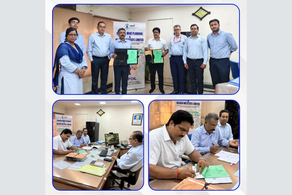 CMPDI signs MoU with Manmukh Education Consultancy to provide Skill Development Training