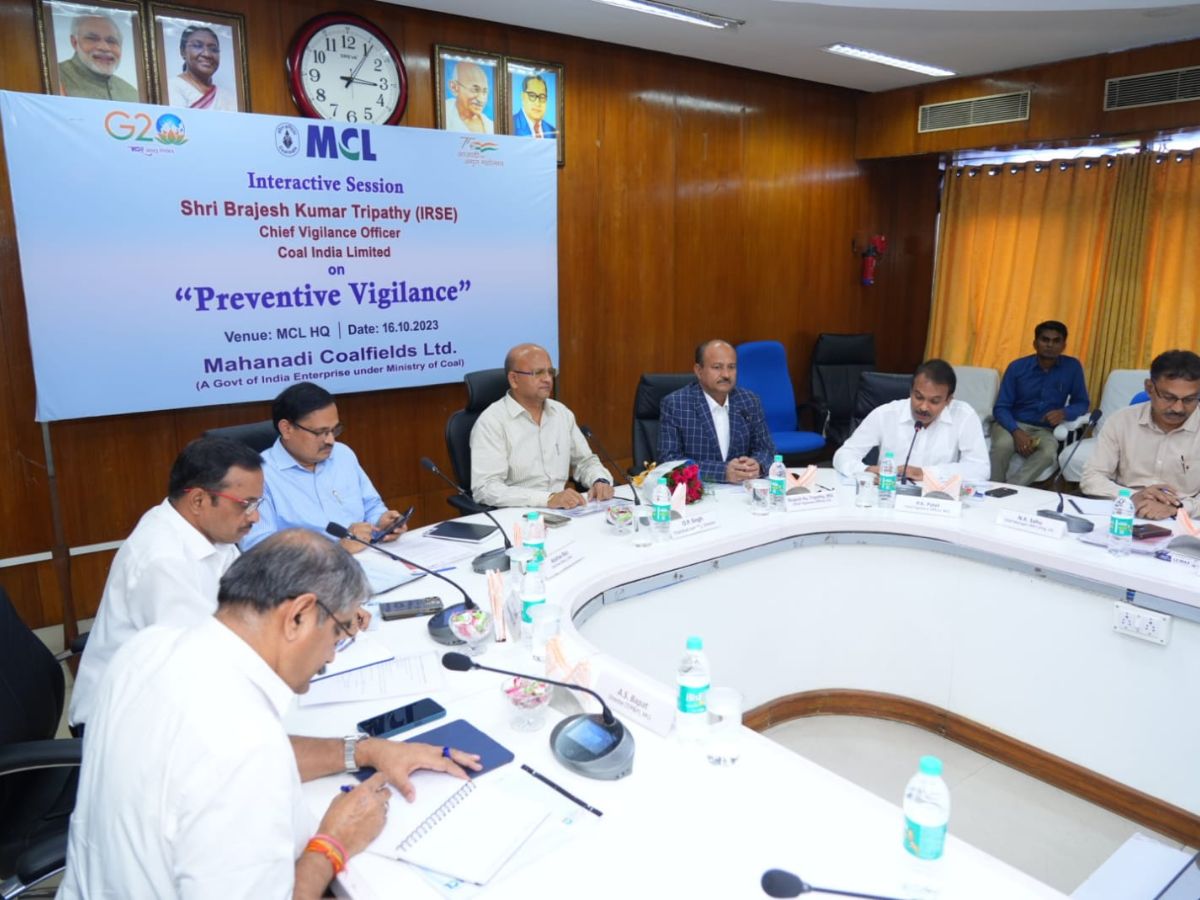 Proactive vigilance is powerful tool to safeguard organisational interests: Shri Brajesh Kumar Tripathy, CVO, Coal India