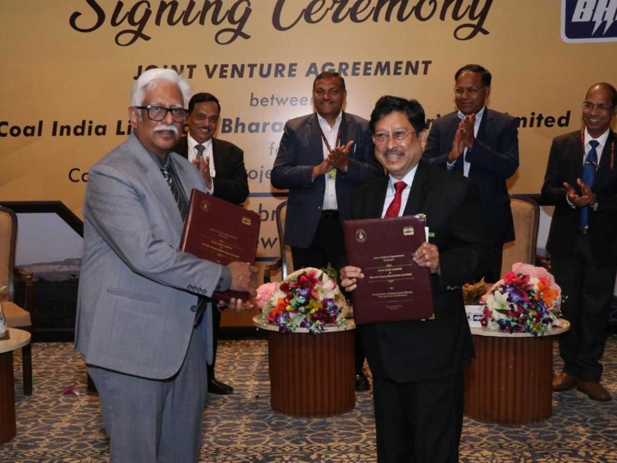 Coal India signs JV Agreement with BHEL
