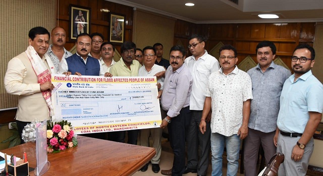 CIL Donates Rs. 31.60 Lakhs for Assam Flood Relief