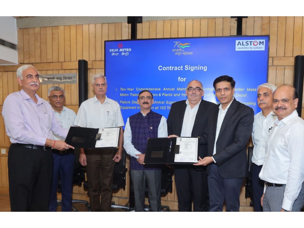 DMRC Signs Contract with Alstom for Red and Yellow Lines
