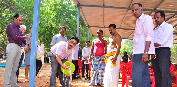 NLCIL Lays Paver Block Road for Auroville
