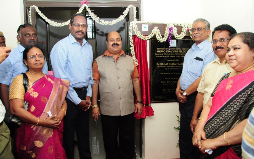 NLCIL under CSR provides Dialysis Centre for the Government Head Quarters Hospital