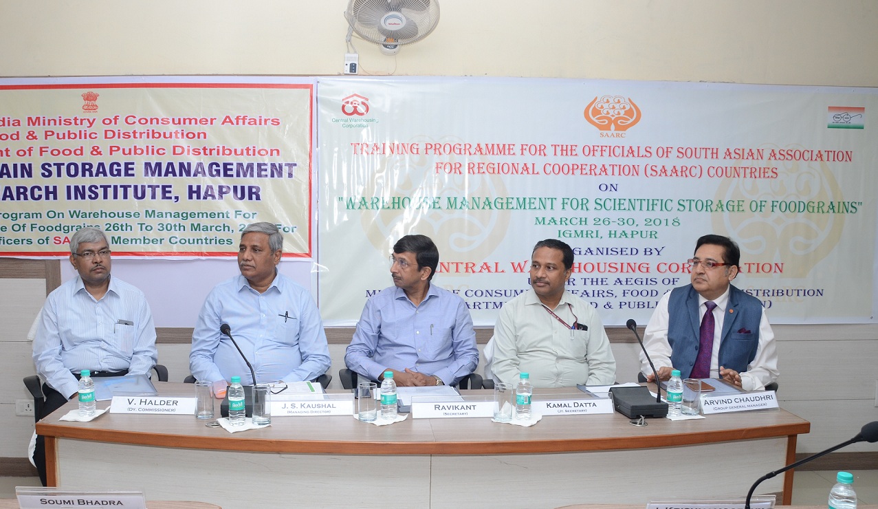 CWC Organized a Training Programme on Warehouse Management for Scientific Storage of Foodgrains