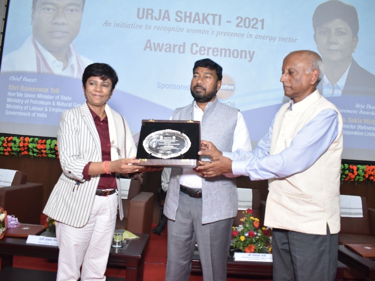Sukla Mistry, Director (Refineries), IOCL conferred ‘Urja Shakti Lifetime Achievement Award’