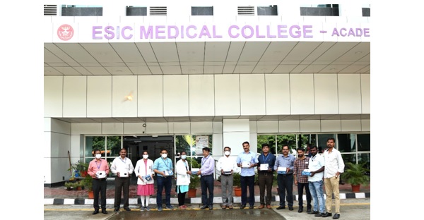 ECIL's CSR: Handing over of COVID BEEP devices 100 Nos to ESIC Hospital, Hyderabad