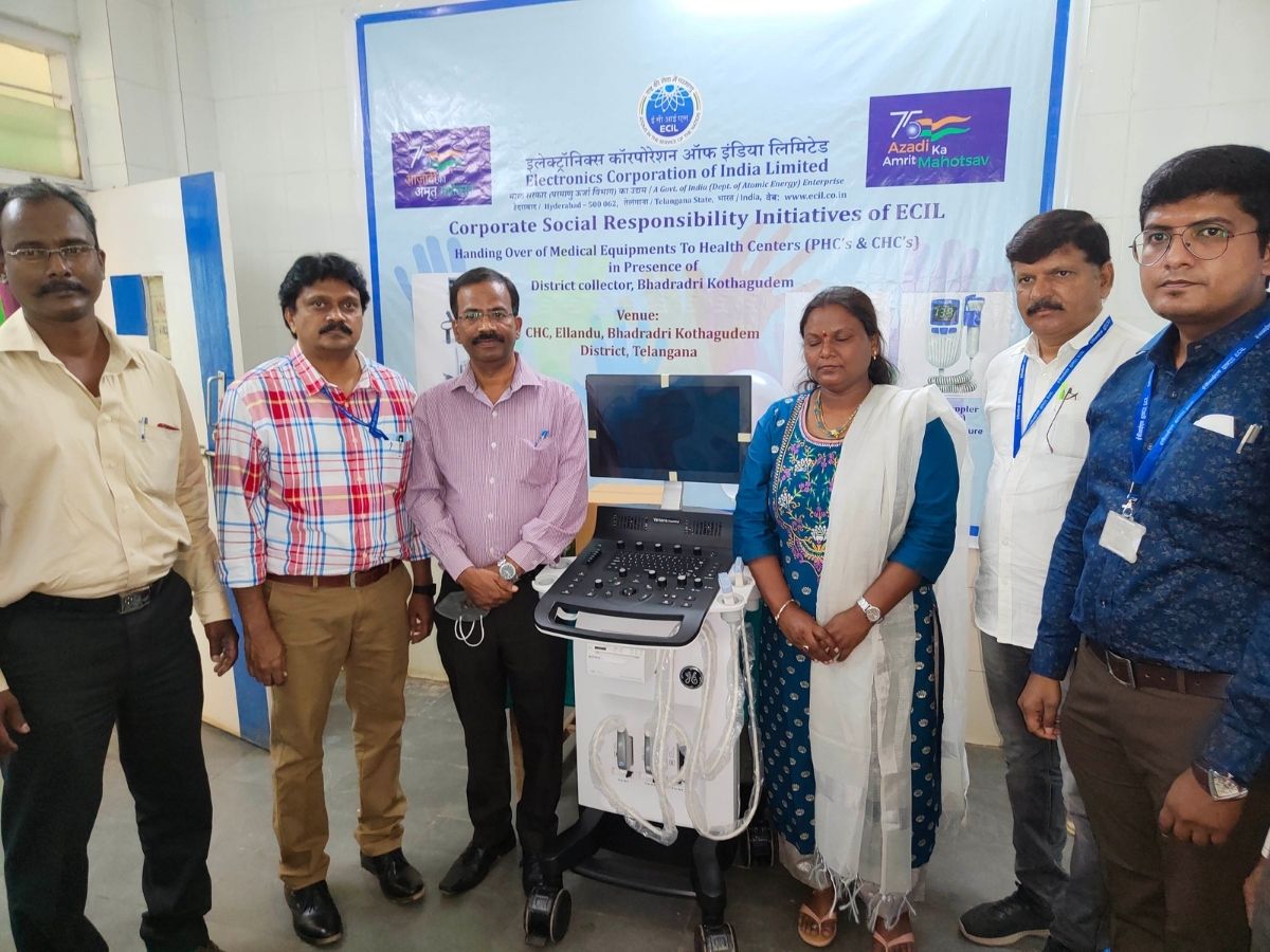 ECIL CSR: Handed Over Medical Equipments to District Medical & Health Officer