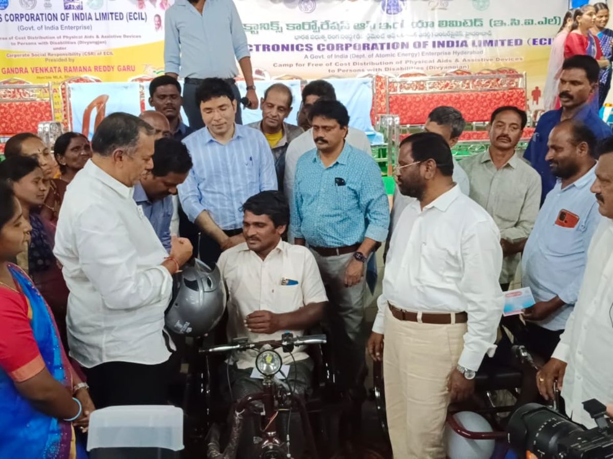 ECIL Organized Distribution Camp under CSR Initiatives