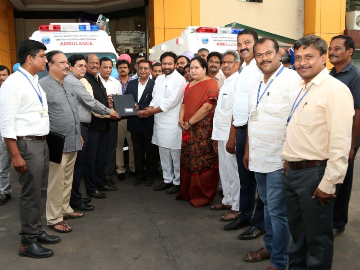 ECIL Handed Over Mobile Health Clinic 'Hospital on Wheels under CSR