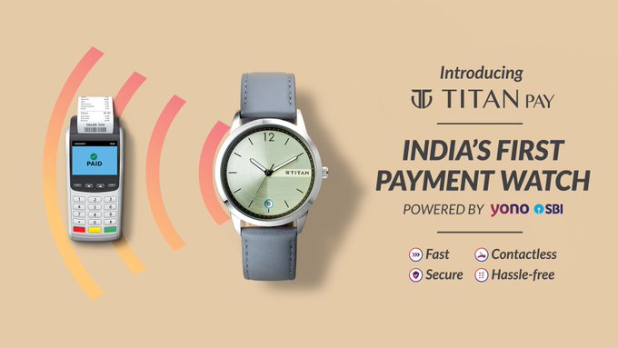 SBI and Titan partnered launched contactless payment watch 