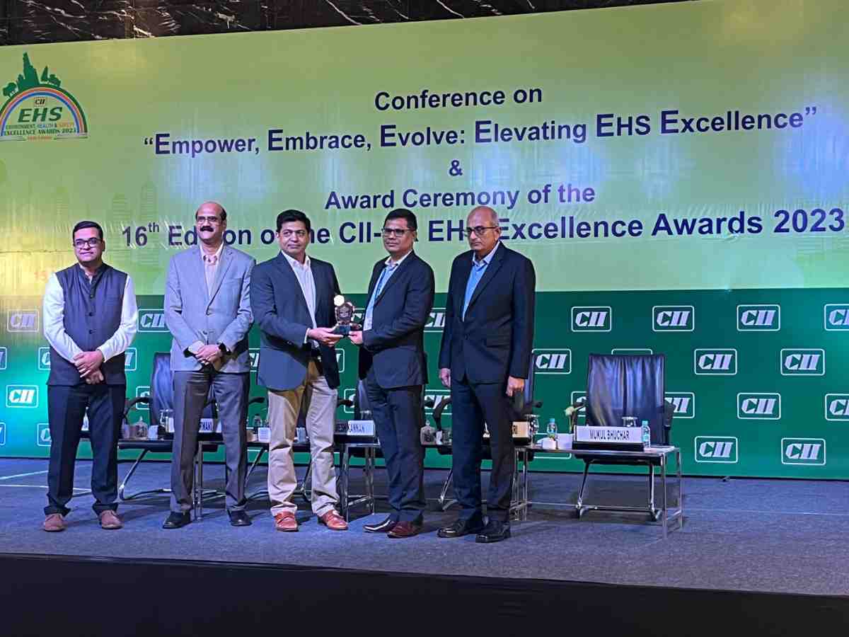Engineers India conferred with 16th Edition of CII-SR EHS Excellence Award 2023