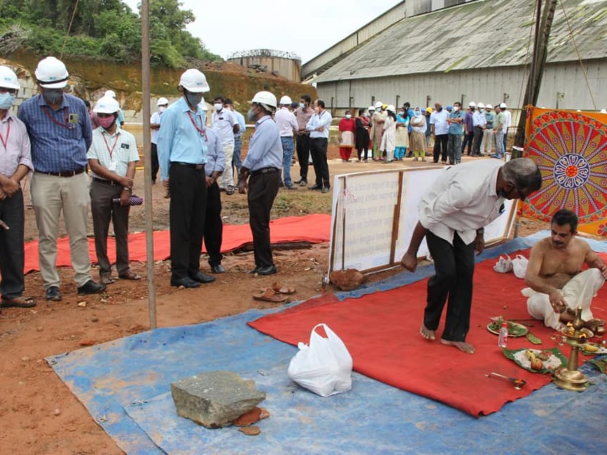 FACT commenced construction of new tank at Cochin Division, Ambalamedu