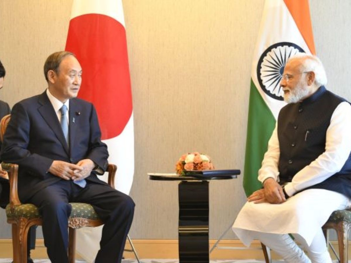 Former Japanese PM H.E. Mr. Yoshihide Suga calls on PM Modi
