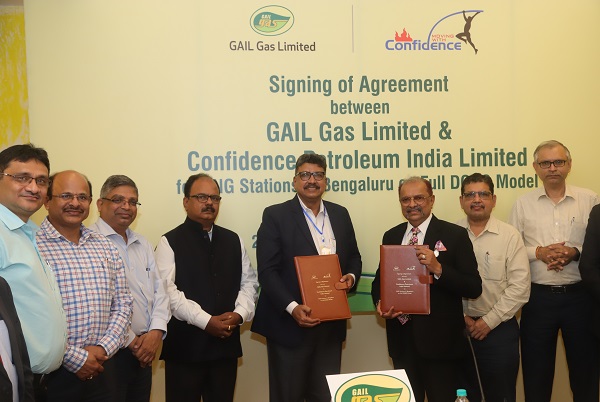 GAIL Gas Limited and Confidence Petroleum sign an Agreement for setting up CNG Stations in Bengaluru