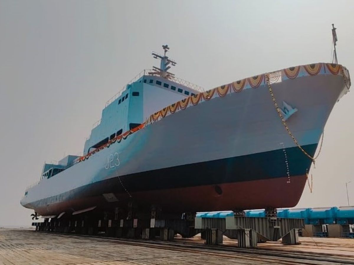 GRSE Launches 3rd Survey Vessel (Large) within a year after 1st Vessel