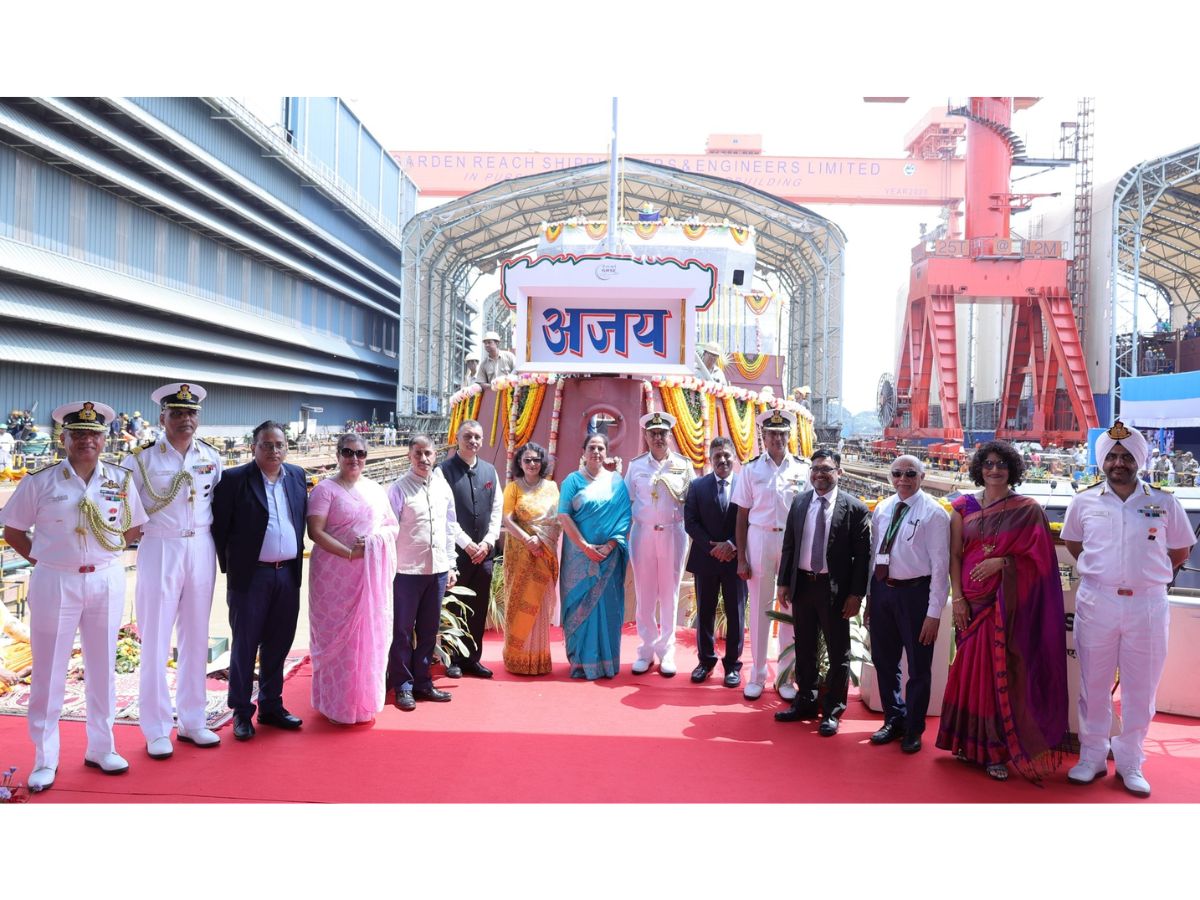 Historic Launch: GRSE Rolls Out Final ASW SWC ‘Ajay’