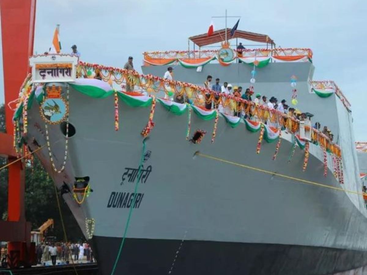 Rajnath Singh launched GRSE built Advanced Frigate 'DUNAGIRI'