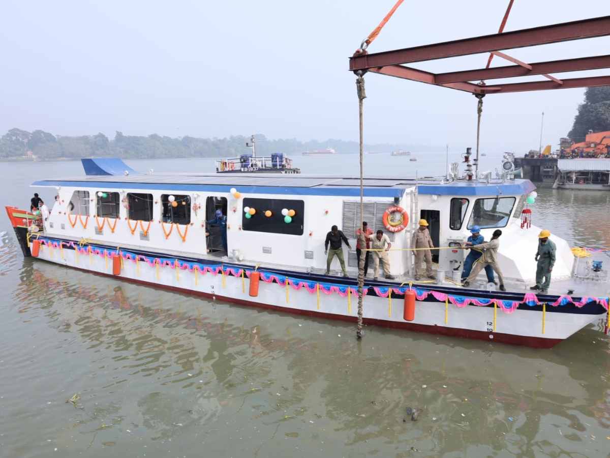 GRSE launches Next Generation Electric Ferry for West Bengal Govt