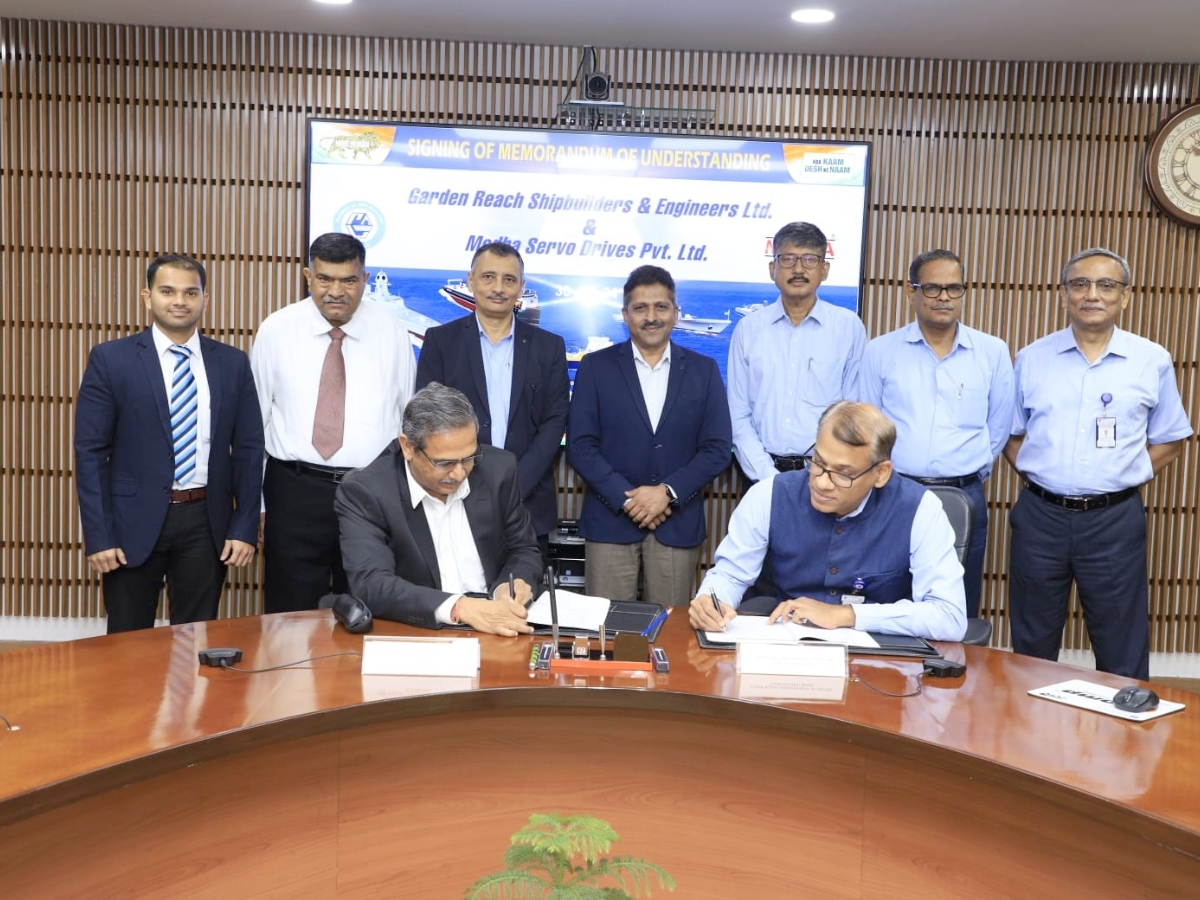 Aatmanirbharta: GRSE signs MoU with Medha Servo Drives