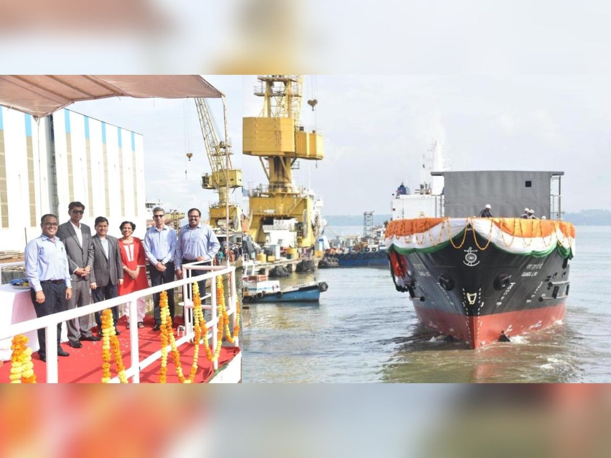GSL launches Indigenous 2000 LPG Cylinder Carrier Vessel for Lakshwadeep Administration