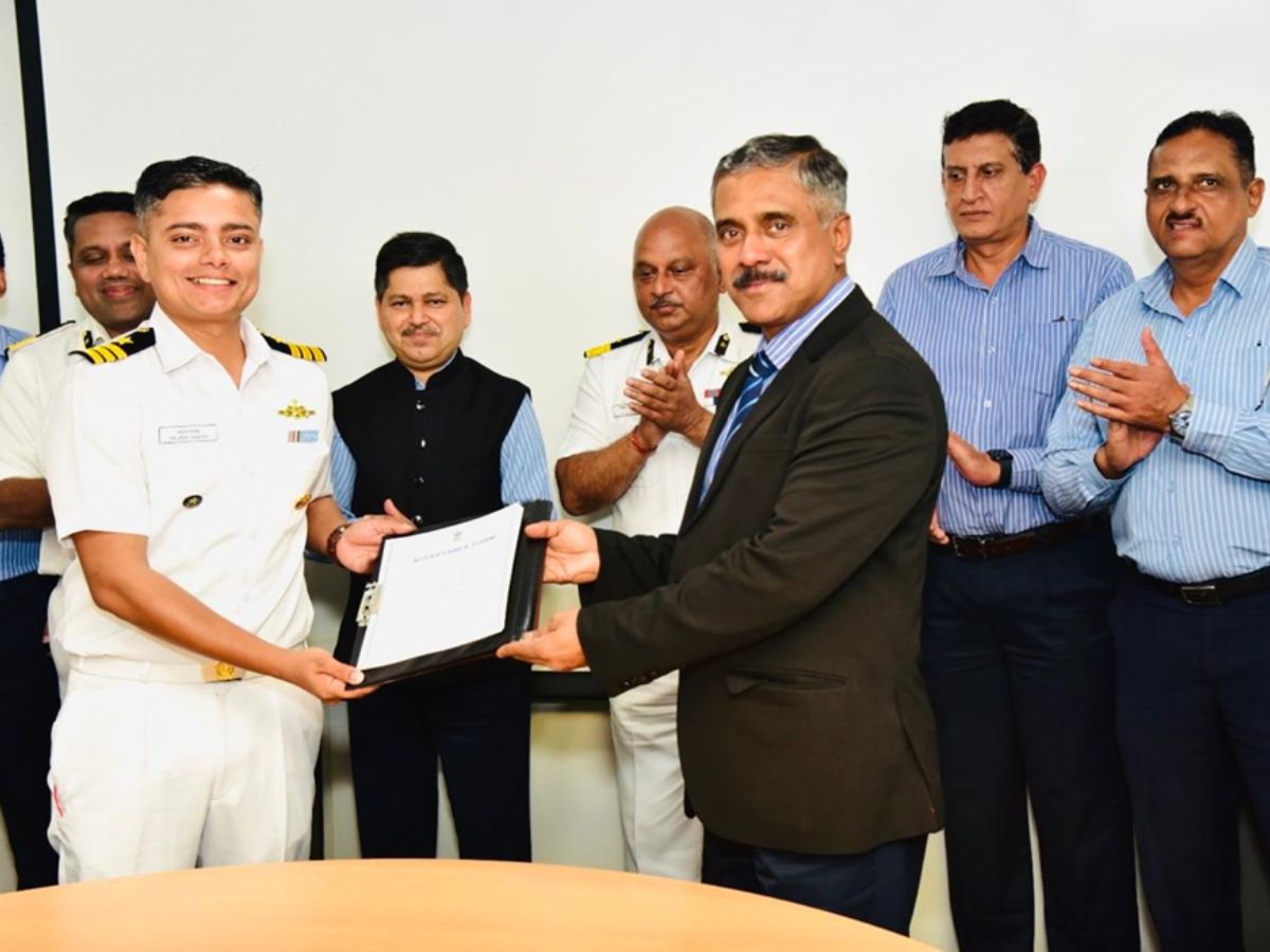 Goa Shipyard backed ‘Adamya’ first FPV inducted by Indian Coast Guard