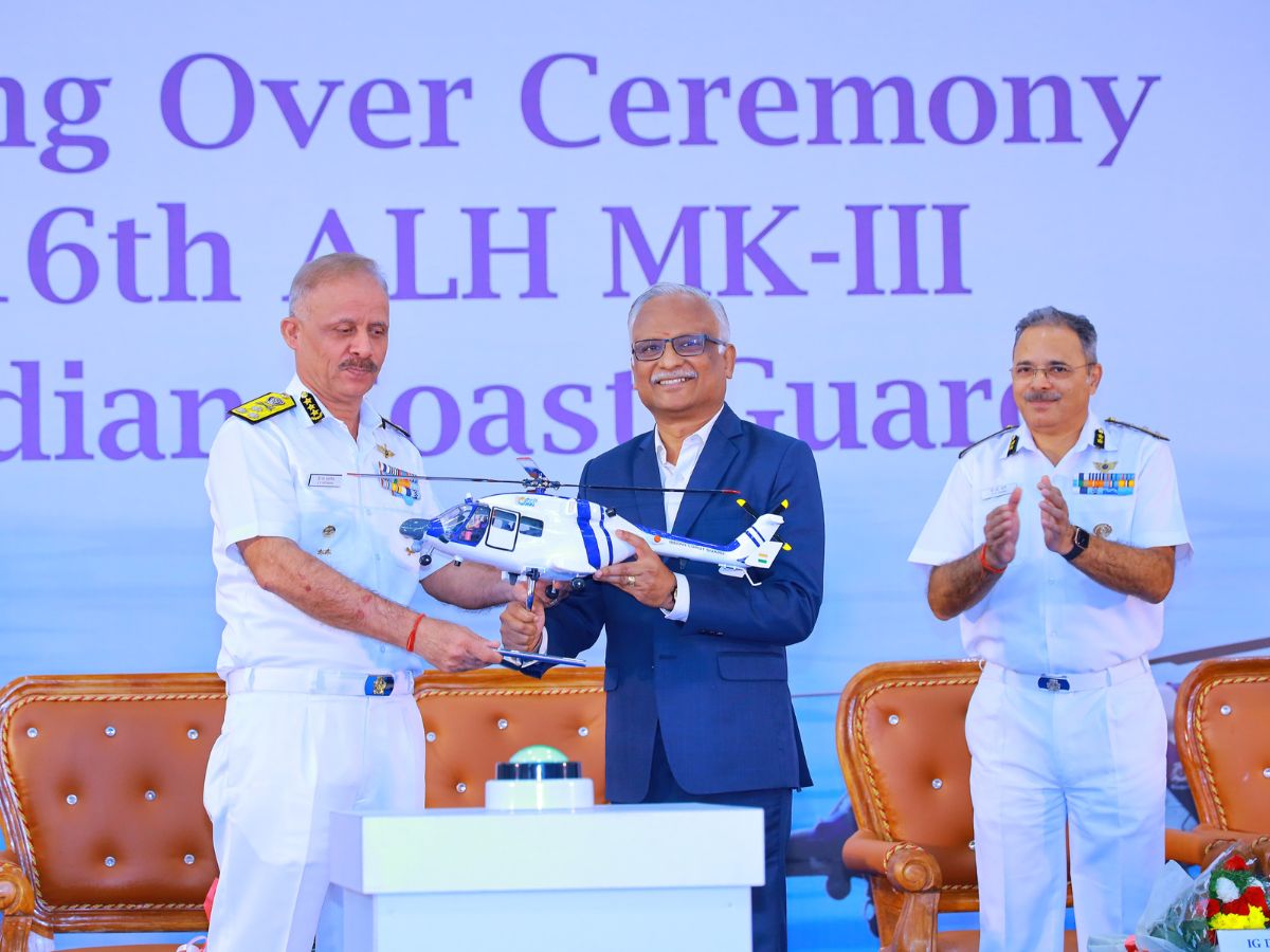HAL Hands Over 16th ALH Mk III, Gets LoI for 9 More from Indian Coast Guard