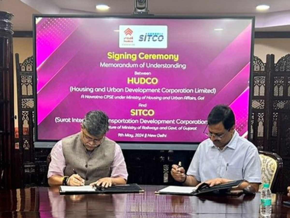 HUDCO signs MoU with Surat Integrated Transportation Development Corporation
