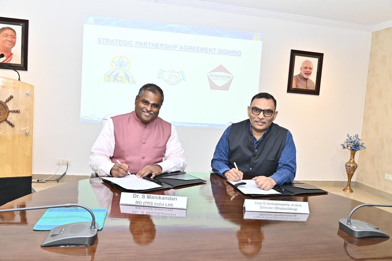 Hindustan Shipyard signs strategic MoU with Pentagon Rugged Systems for maritime solutions