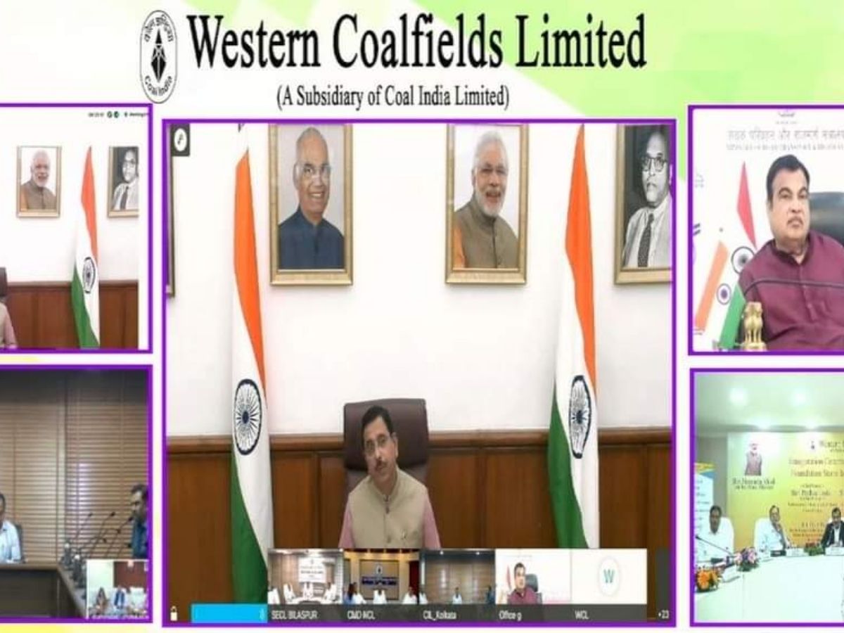 Hon'ble Union Ministers inaugurated Dhoptala Mine of Balarpur area in WCL