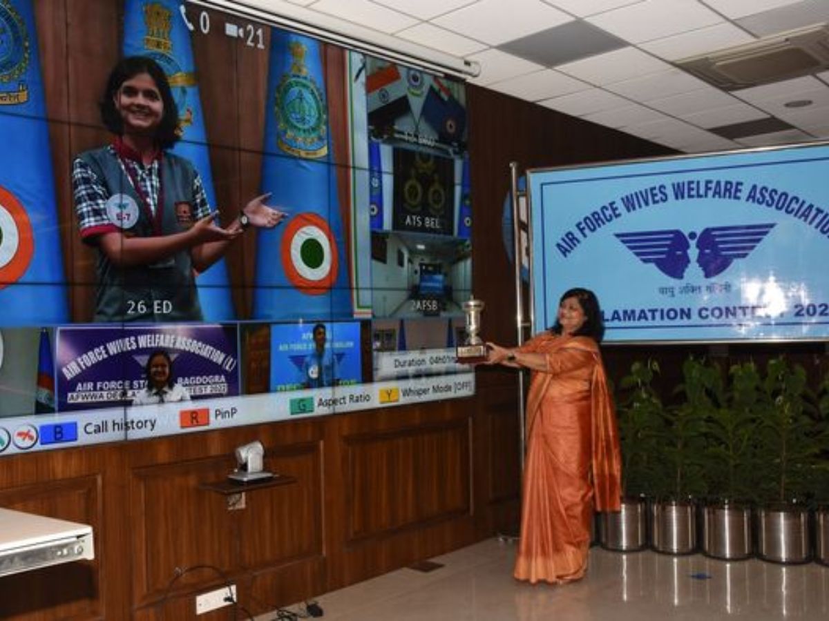 Indian Air Force conducts Children's Annual Declamation Contest-2022