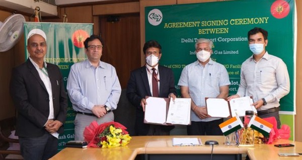 IGL and DTC signed a long term agreement to supply CNG