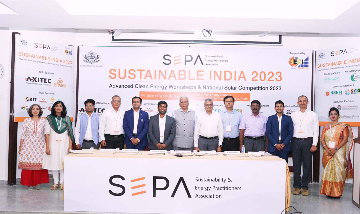 SECI participated in Sustainable India 2023, Advanced Clean Energy Workshop held at Pune University
