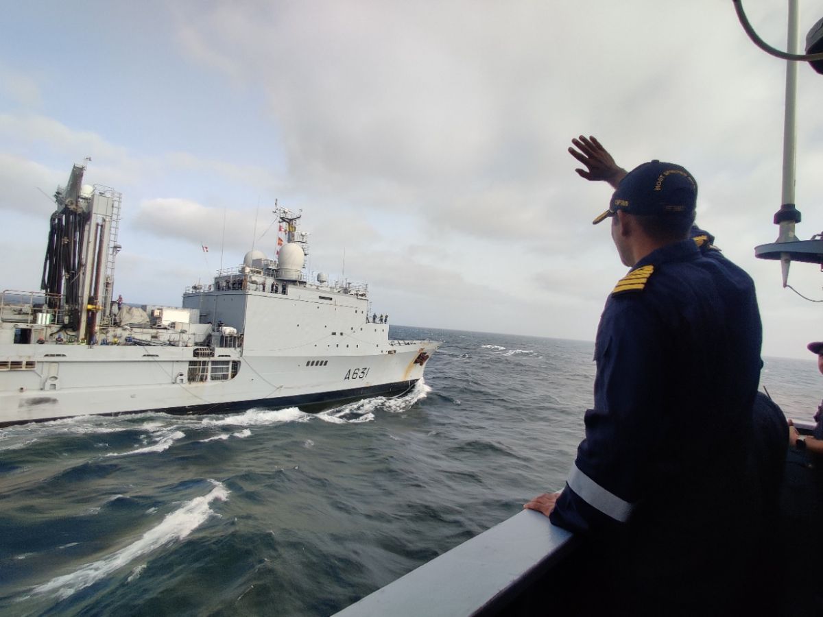 INS Tarkash conducts Maritime Partnership Exercise with French